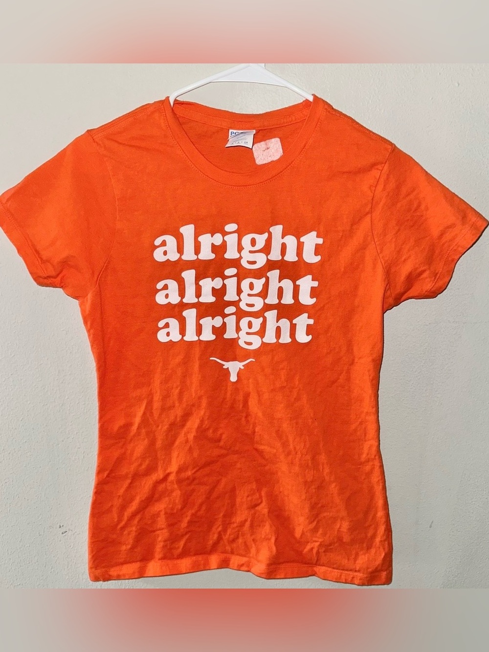 Alright Alright Alright Orange Graphic T-Shirt Longhorns